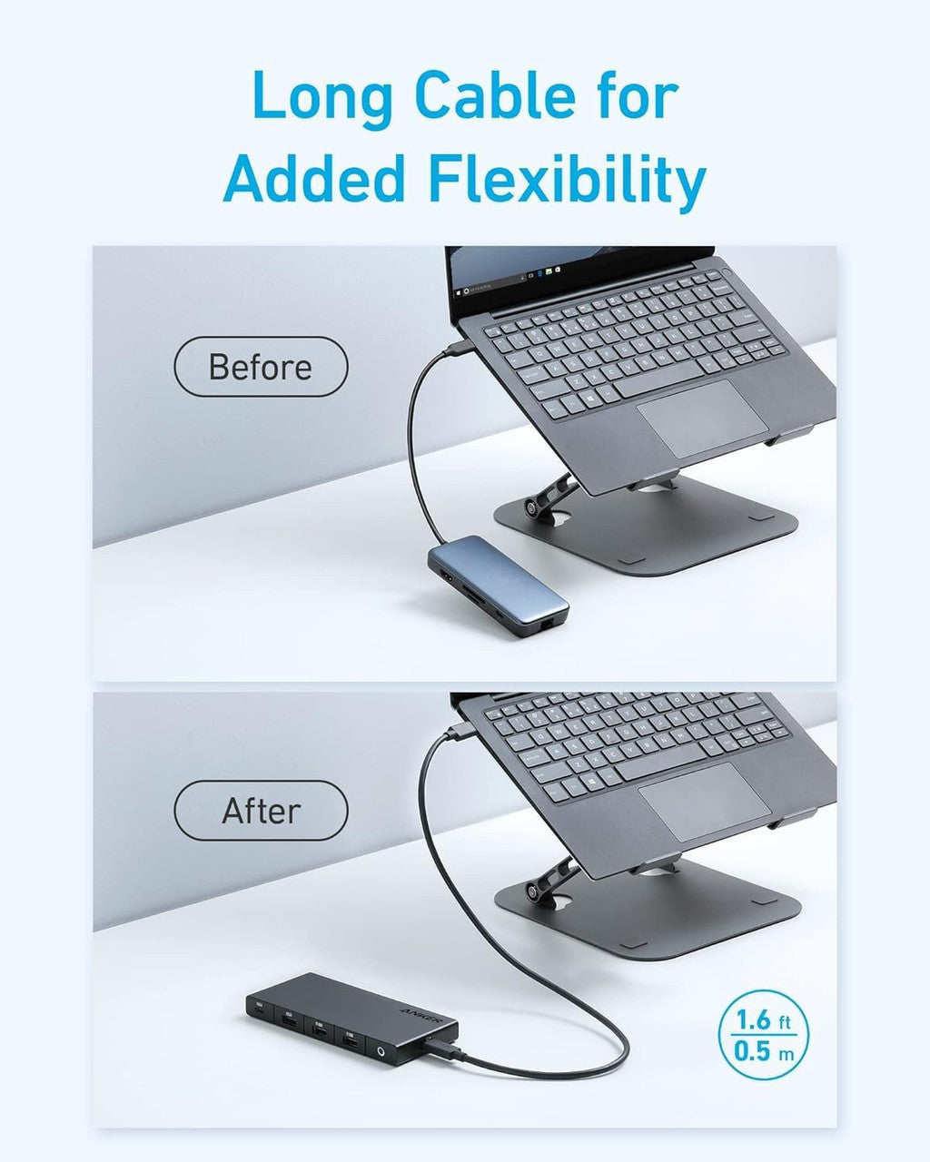 Hub USB-C Anker, 1 x USB-A 3.0 - 2 x USB-A - 3 x USB-C - 2 x HDMI - 1 x RJ45 - 1 x SD, Preto A83A2G11