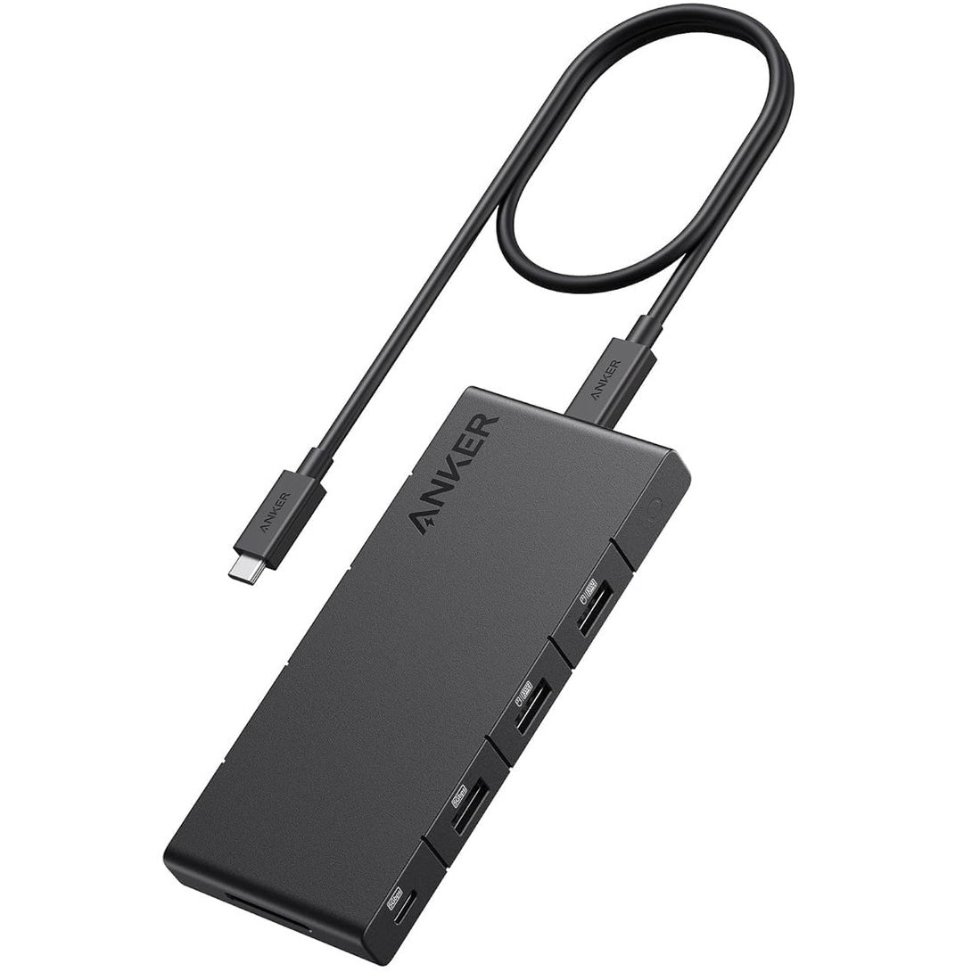 Hub USB-C Anker, 1 x USB-A 3.0 - 2 x USB-A - 3 x USB-C - 2 x HDMI - 1 x RJ45 - 1 x SD, Preto A83A2G11