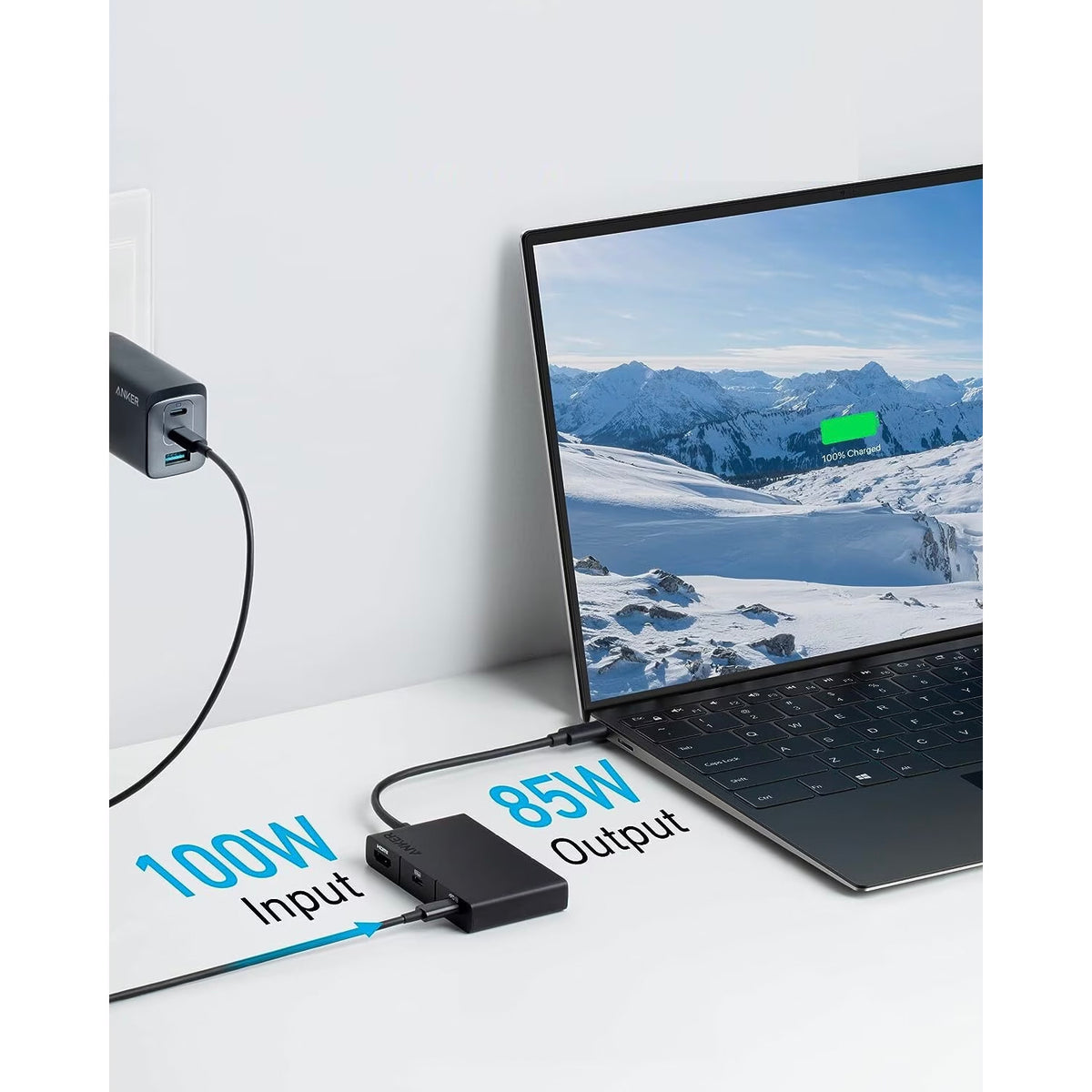 Hub USB-C Anker 332, 2 x USB-A - 2 x USB-C - 1 x HDMI, Preto A8356G11