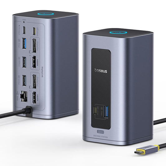 Baseus Nomos NU1 Air Spacemate USB-C Hub, 12in1, Gray B0114400