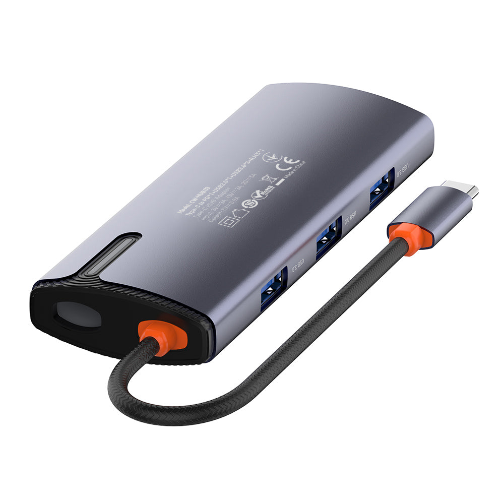 Hub USB-C ColorWay CW-HUB03, 6em1, Prateado
