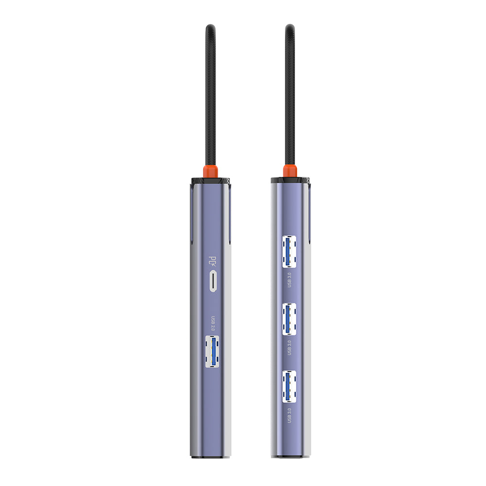 Hub USB-C ColorWay CW-HUB03, 6em1, Prateado