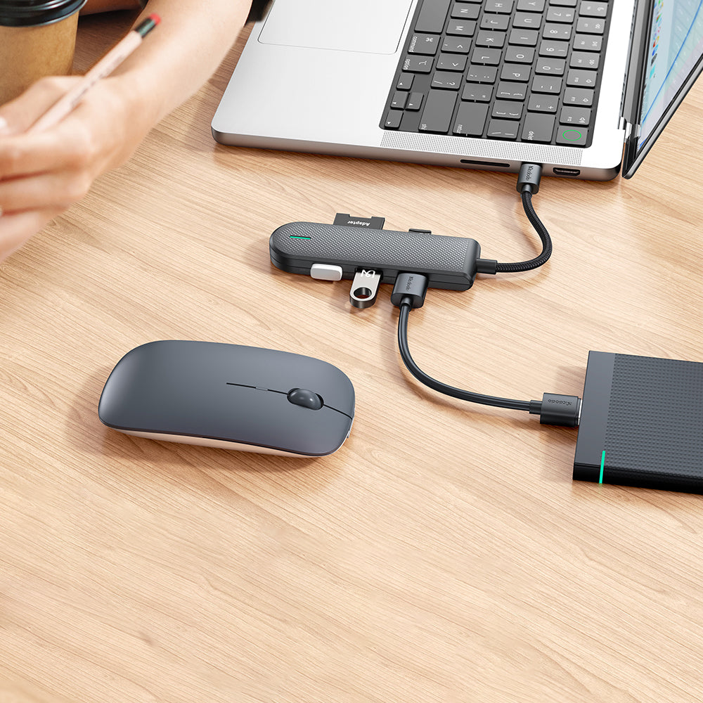 Hub USB-C McDodo HU-1430 Star, 5em1, Preto