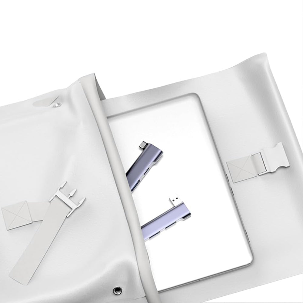 Hub USB-C Techsuit H12 ZenithDock, 4in1, Cinzento