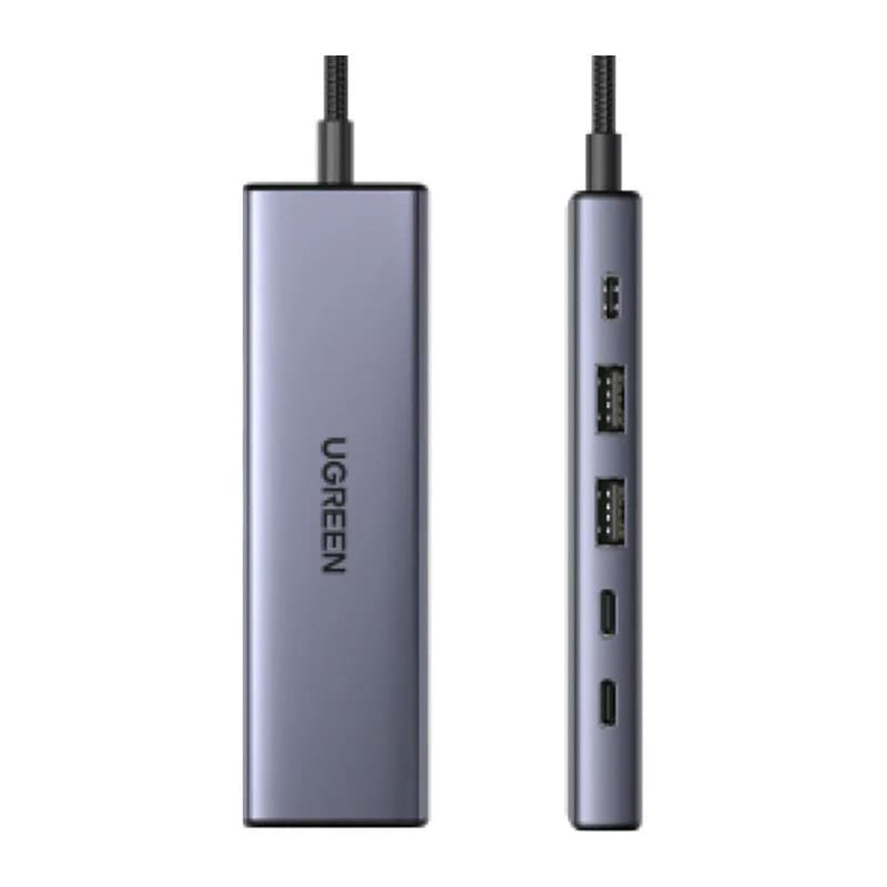 Hub USB-C UGREEN CM511 (75586), 6 em 1, Cinzento