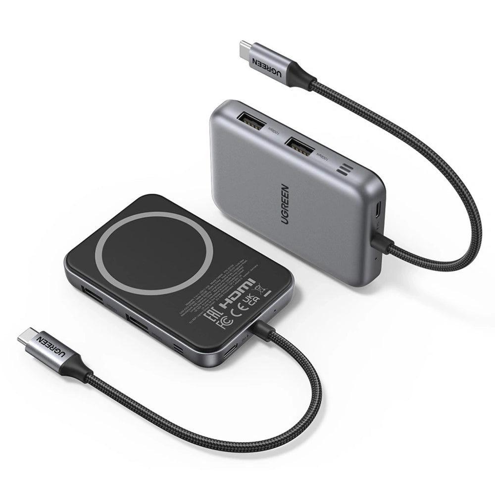 Hub USB-C UGREEN CM896 (65759), 7 em 1, Cinzento