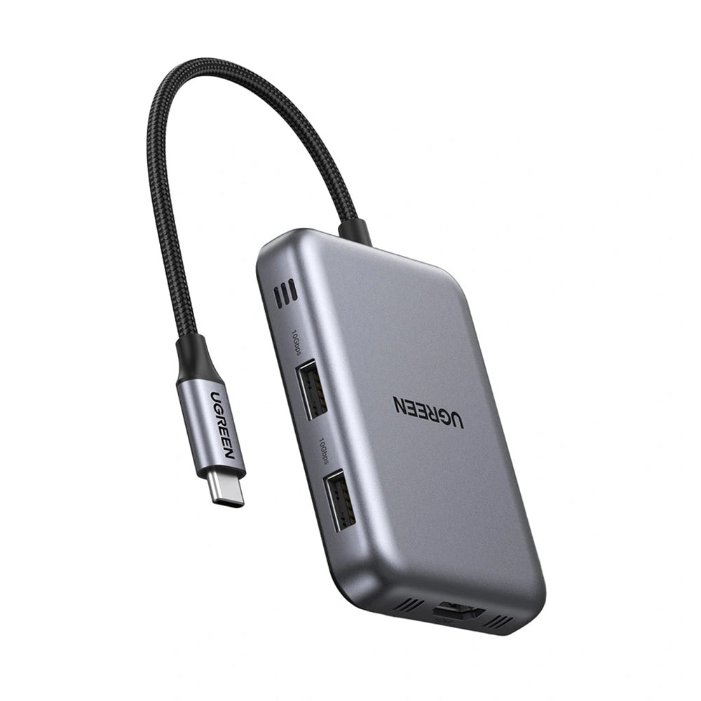 Hub USB-C UGREEN CM896 (65759), 7 em 1, Cinzento