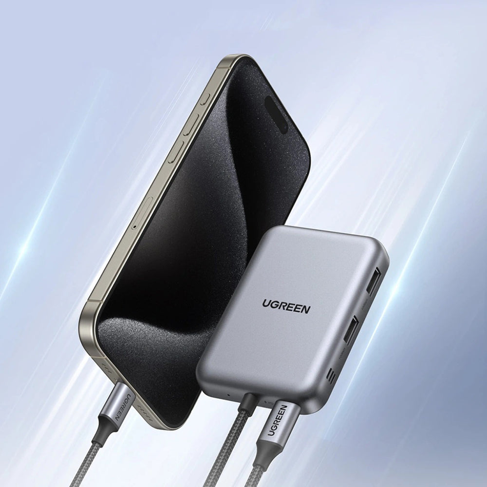Hub USB-C UGREEN CM896 (65759), 7 em 1, Cinzento