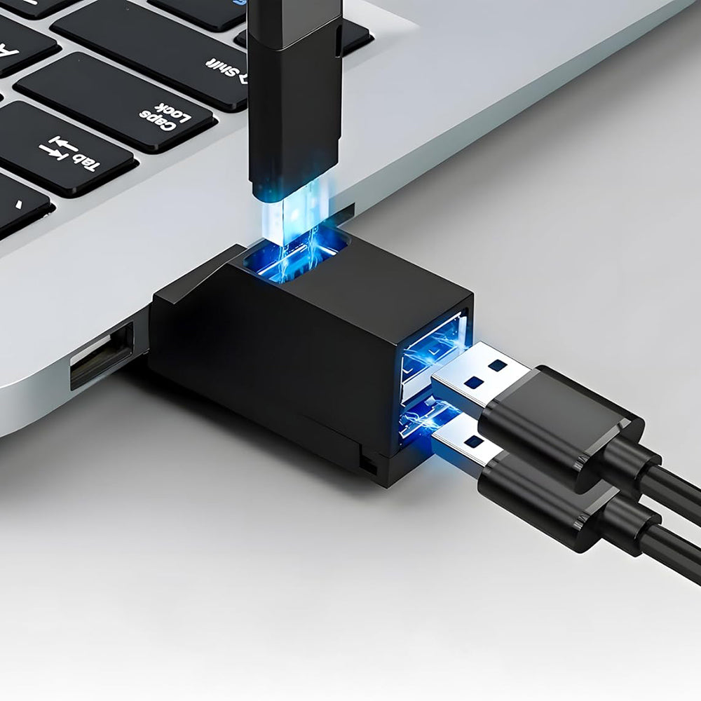 Hub USB Techsuit H11 EchoLink, 3 em 1, Preto