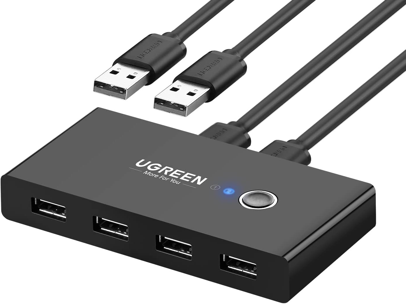 Switch USB UGREEN US216 (30767) Two Sharing Box, 4 x USB-A, Preto