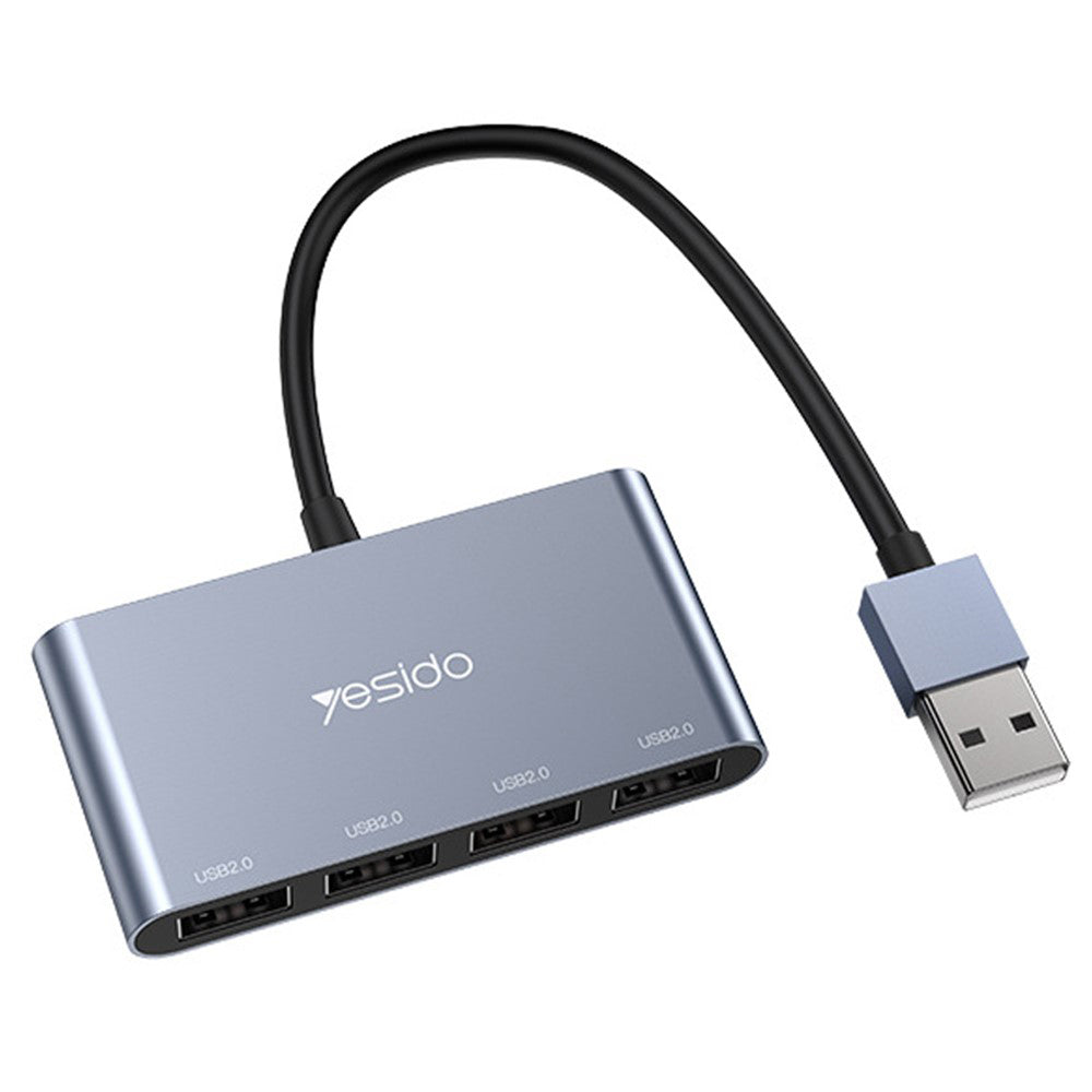 Hub USB Yesido HB12, 4 em 1, Cinzento