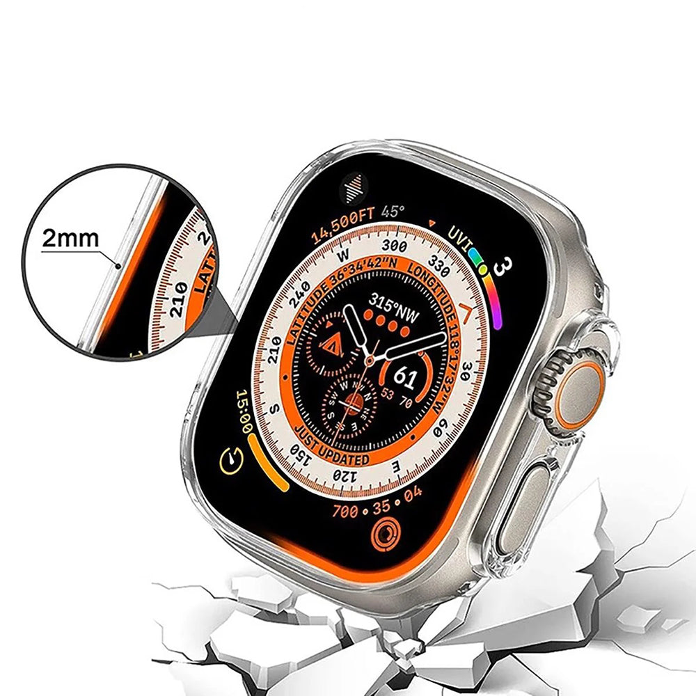 Capa Anank Screen Guard para Apple Watch Series 7 41mm, Preta