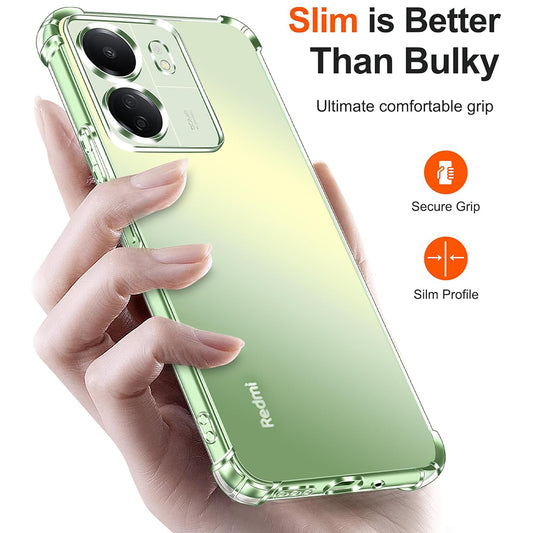 Capa de Proteção para Câmara para Xiaomi Poco C65 / Redmi 13C, Techsuit, Transparente à Prova de Choques, Transparente