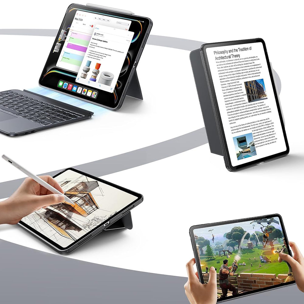 Capa com Teclado para Apple iPad Air 11 (2026) / iPad Air 11 (2025) / Air 11 (2024) / Air (2022) / Air (2020), ESR, Shift, Cinzento