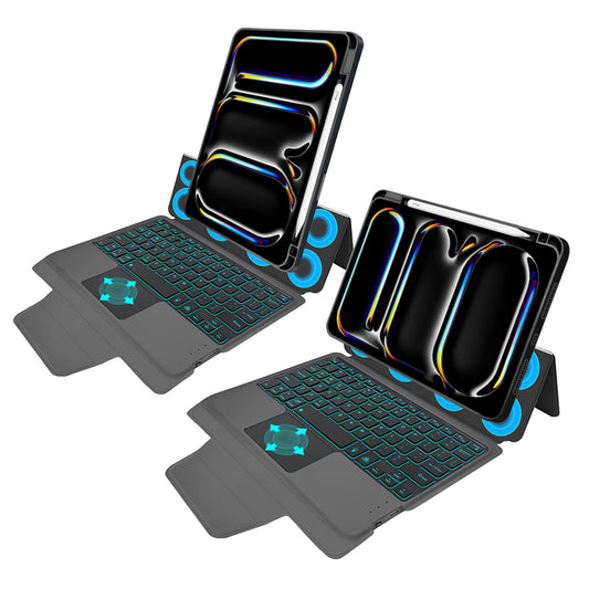 Capa com Teclado para Apple iPad Pro 11 (2024), Techsuit, KeyTab Pro, Preta