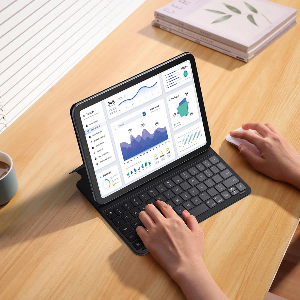 Capa com Teclado para Apple iPad Pro 12.9 (2022) / Pro 12.9 (2021) / Pro 12.9 (2020) / Pro 12.9 (2018), Baseus, Brilliance, Preta P40112602111-04