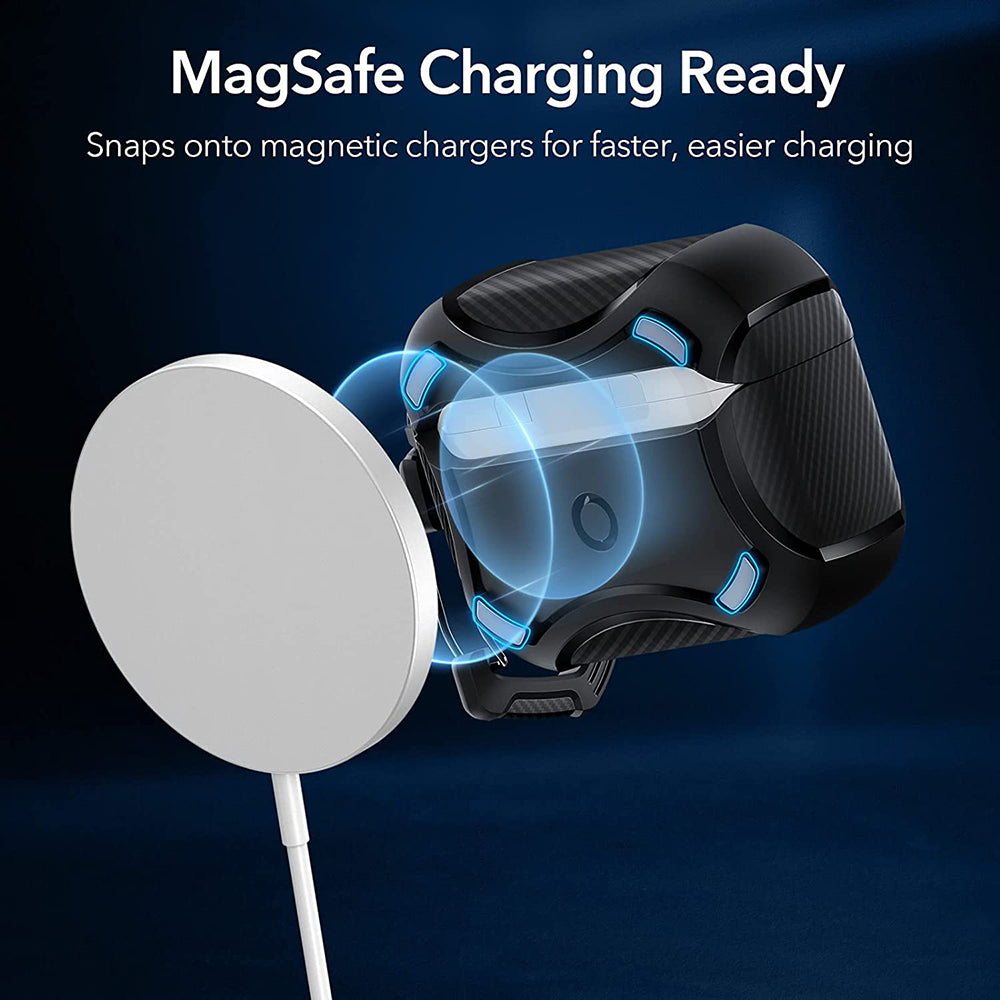 Capa ESR Cyber Armor Tough para Apple AirPods Pro Series, Preta