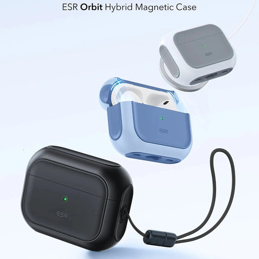Capa ESR Orbit Hybrid para Apple Airpods Pro 3, Preta, Reembalada