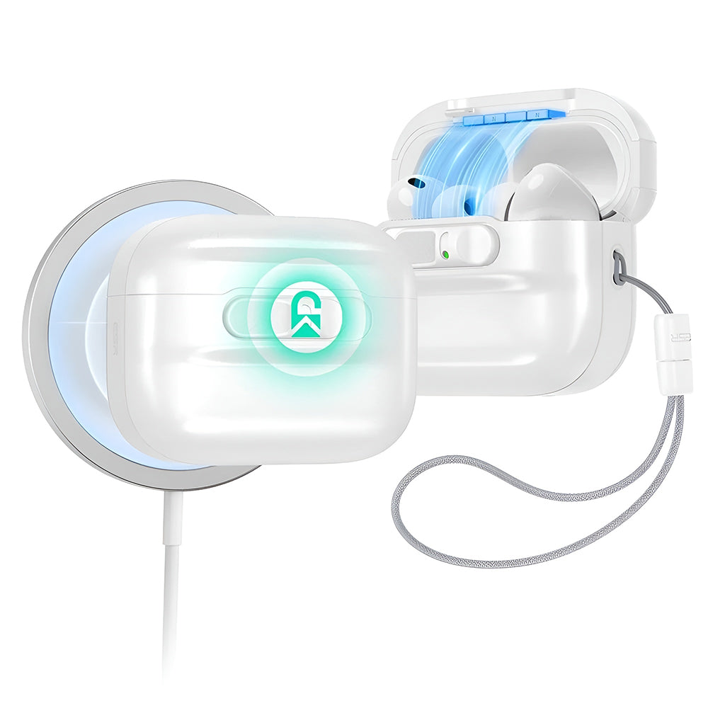 Capa ESR Pulse Magnetic FlickLock para Apple AirPods Pro 3, Branca