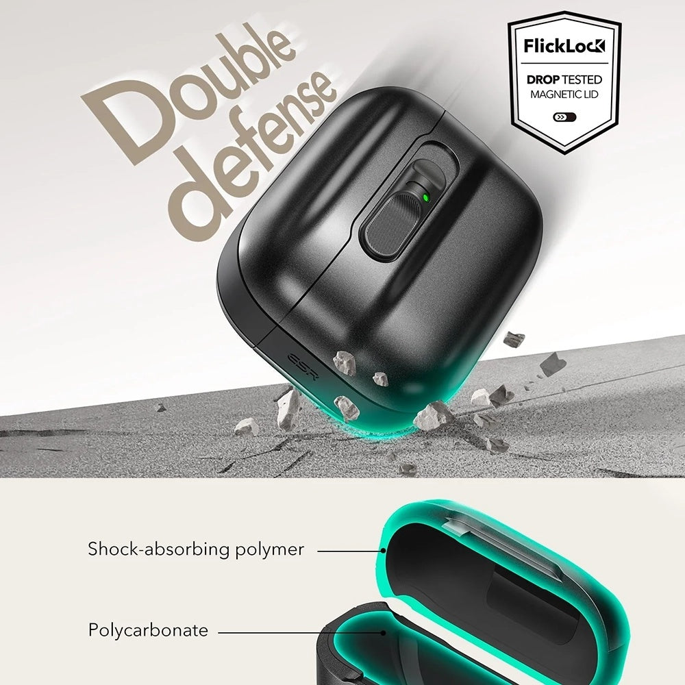 Capa ESR Pulse Magnetic FlickLock para Apple AirPods Pro 3, Branca