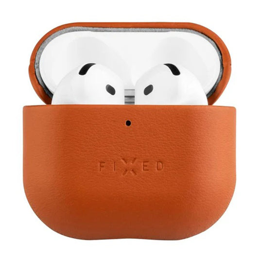 Capa Fixed PodsLeather para Apple AirPods 4, Castanho