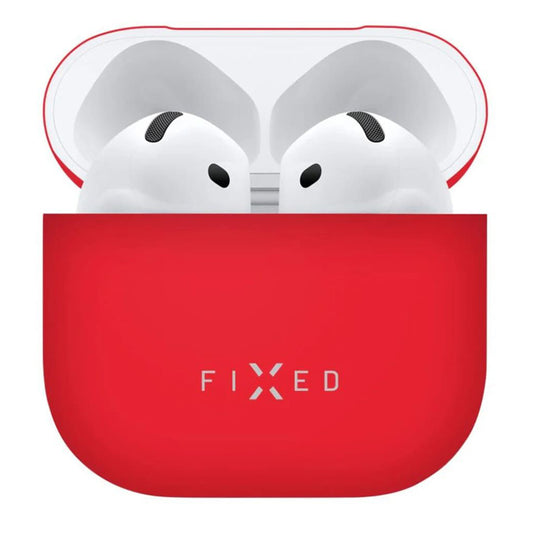 Capa Fixed Silky para Apple AirPods 4, Vermelha