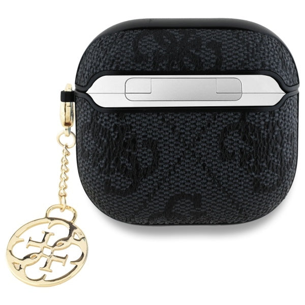 Capa Guess 4G Charm para Apple AirPods 4, Preta