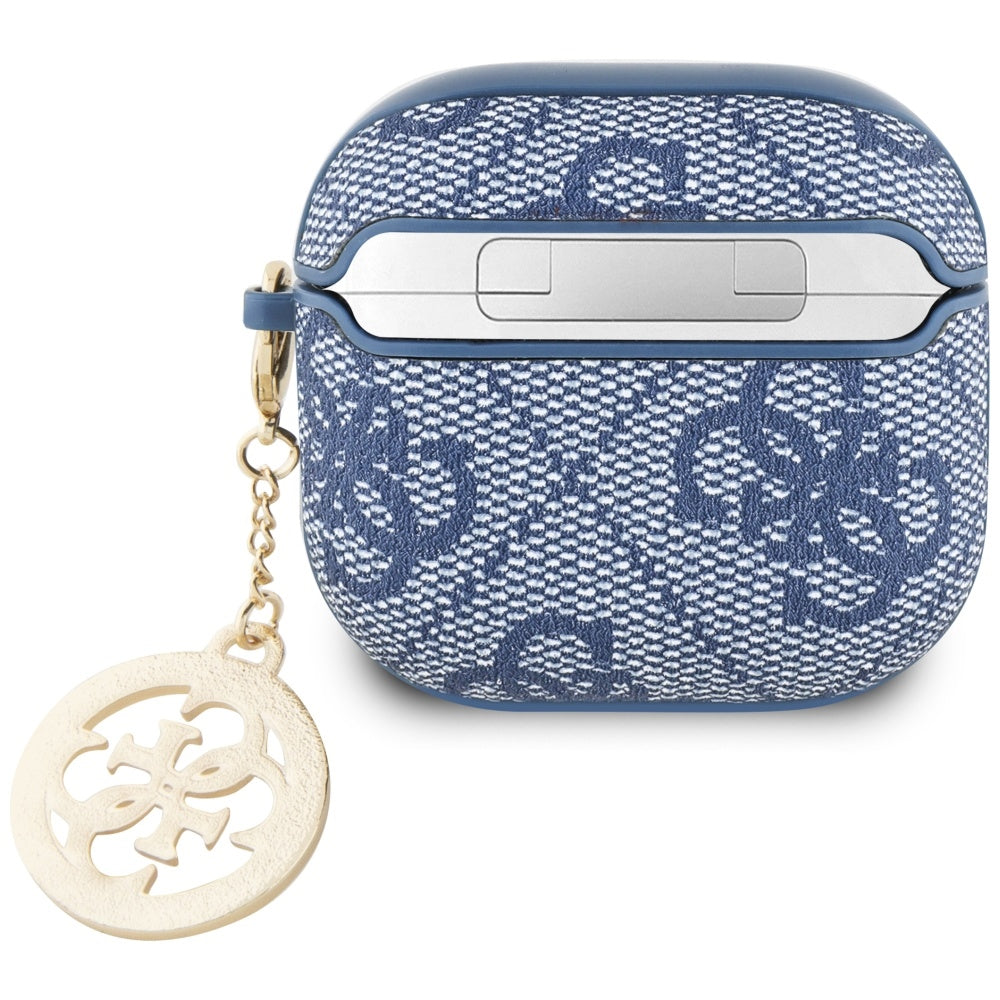 Capa Guess 4G Strass Charm para Apple AirPods 4, Azul