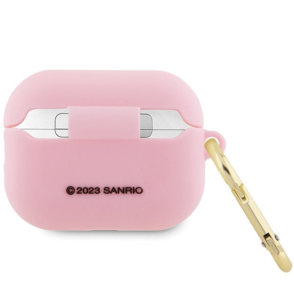 Capa Hello Kitty 3D Kitty Head para Apple AirPods Pro 2, Rosa