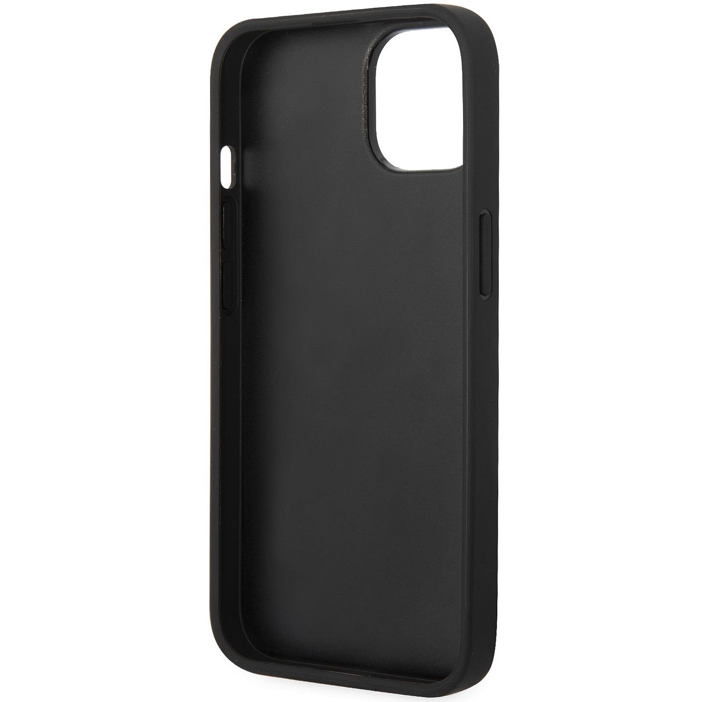 Capa para Apple iPhone 14 Plus, Karl Lagerfeld, Saffiano Monogram Metal Logo, Preta