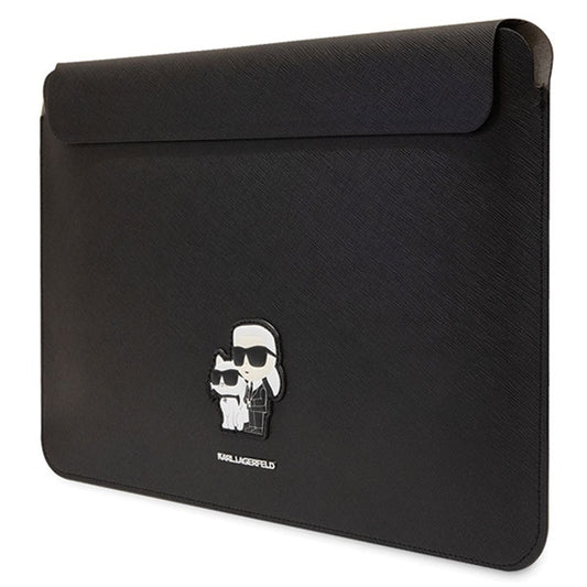 Capa Karl Lagerfeld Saffiano para Laptop 14 polegadas, Preta