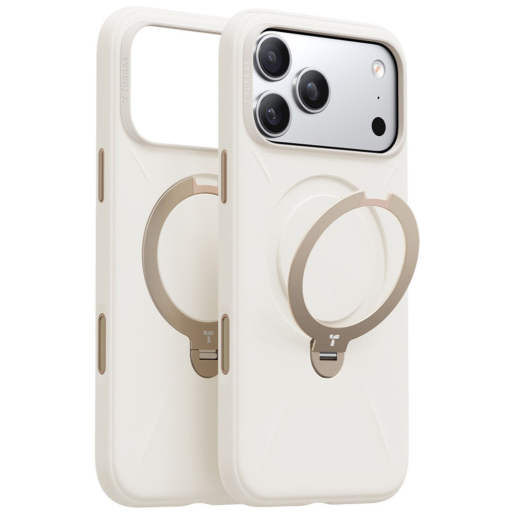 Capa MagSafe para Apple iPhone 17 Pro, Torras, QPRO Silicone, Branca