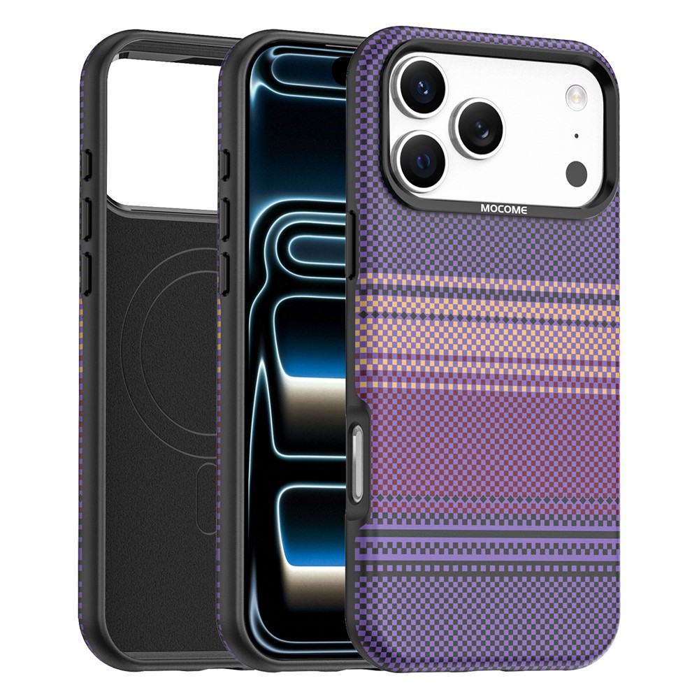 Capa MagSafe para Apple iPhone 17 Pro, OEM, Gradient Rainbow, Roxo