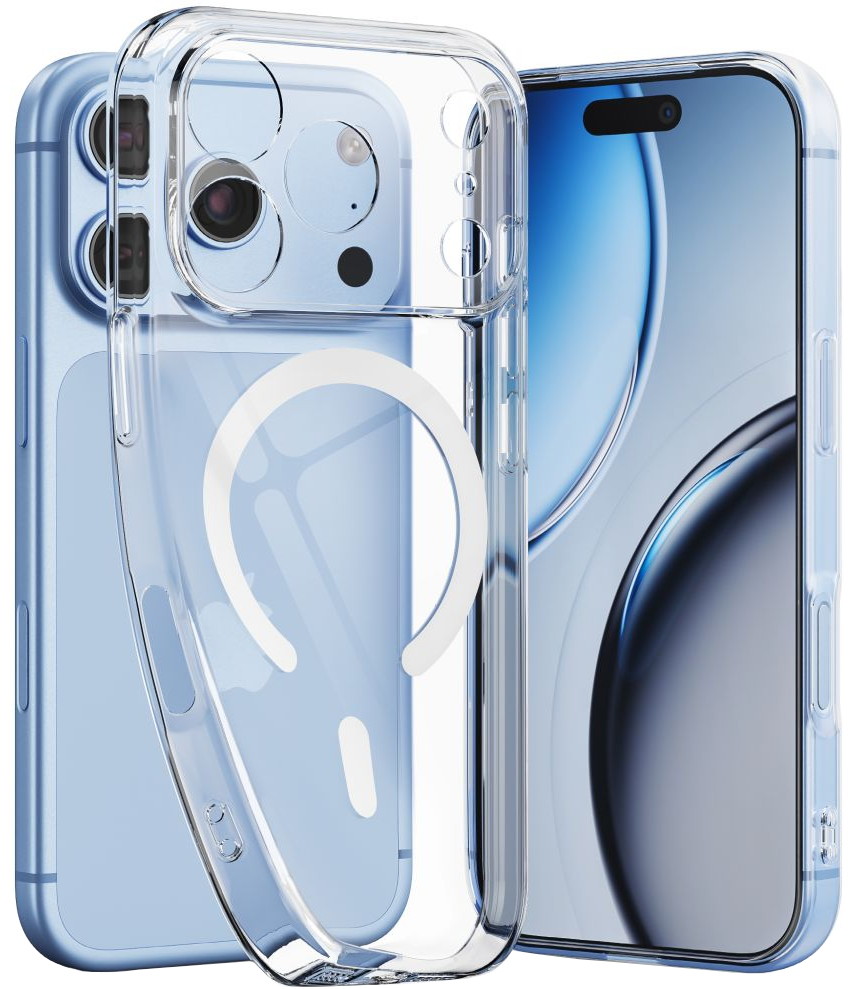 Capa MagSafe para Apple iPhone 18 Pro / 17 Pro, Tech-Protect, Flexair, Transparente