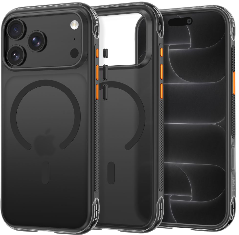 Capa MagSafe para Apple iPhone 18 Pro Max / 17 Pro Max, Tech-Protect, MagAir CC, Preta Mate