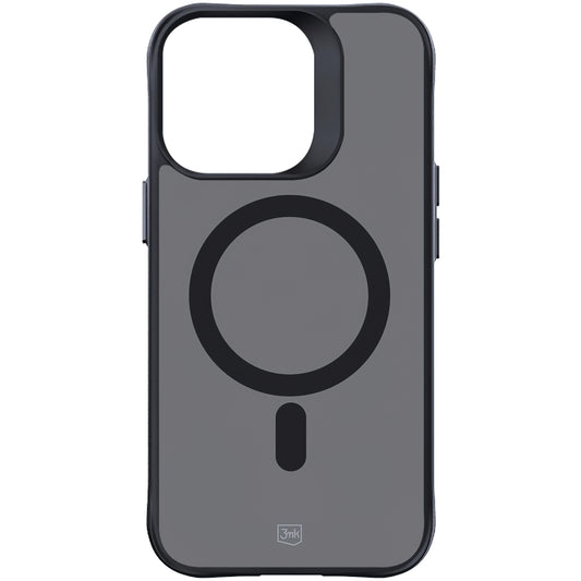 Capa MagSafe para Apple iPhone 15 Pro Max, 3MK, Smoke MagCase, Preto