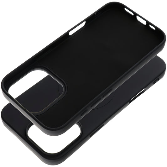 Capa MagSafe para Apple iPhone 16 Pro Max, OEM, Silicone Mag (Buraco Grande), Preta