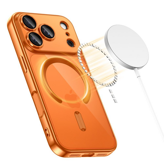 Capa MagSafe para Apple iPhone 17 Pro, Tech-Protect, Magflex, Laranja
