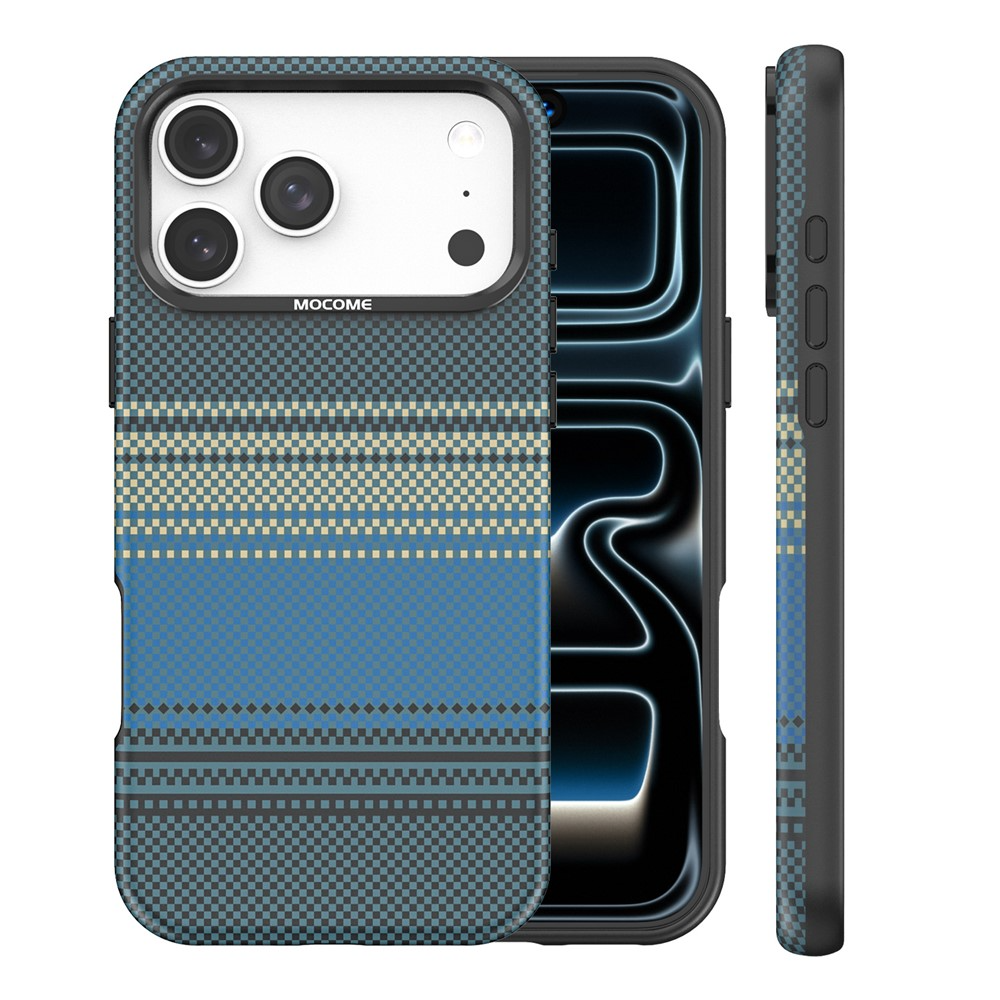 Capa MagSafe para Apple iPhone 17 Pro Max, OEM, Gradient Rainbow, Azul Marinho