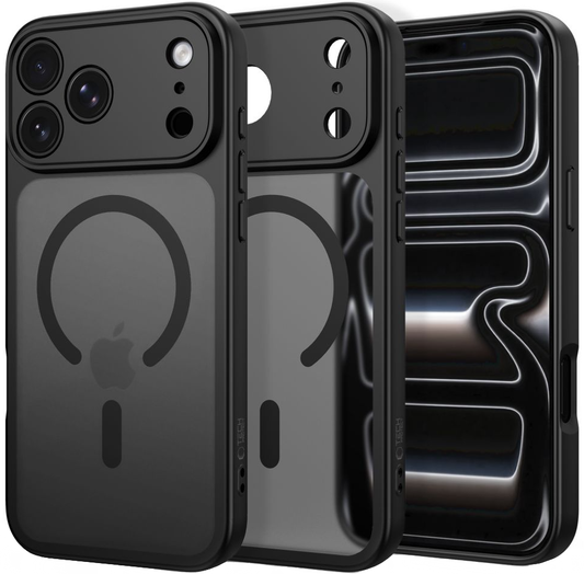 Capa MagSafe para Apple iPhone 18 Pro Max / 17 Pro Max, Tech-Protect, BasicMag, Preto Fosco