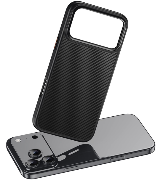 Capa MagSafe para Apple iPhone 18 Pro Max / 17 Pro Max, OEM, Carbono, Preta