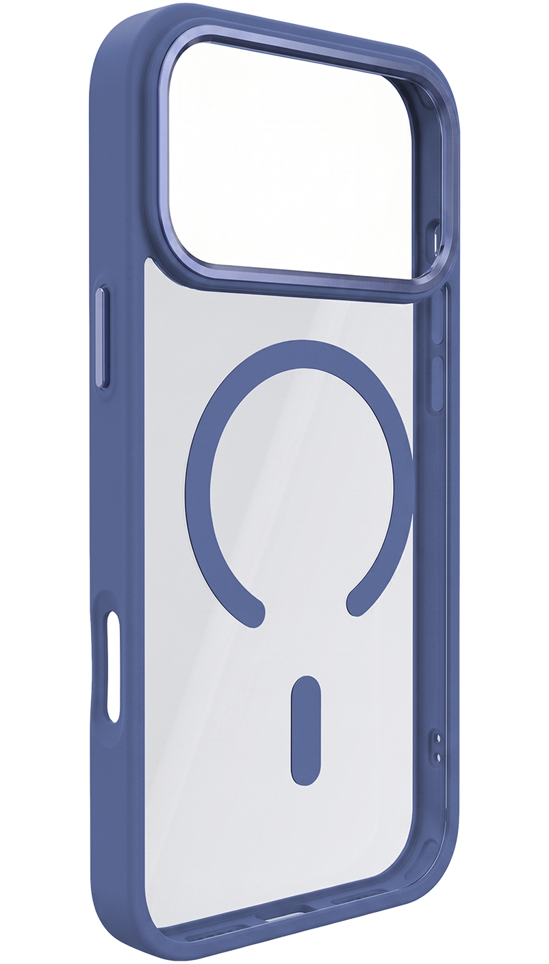 Capa MagSafe para Apple iPhone 18 Pro Max / 17 Pro Max, OEM, Cor Clear Mag, Azul