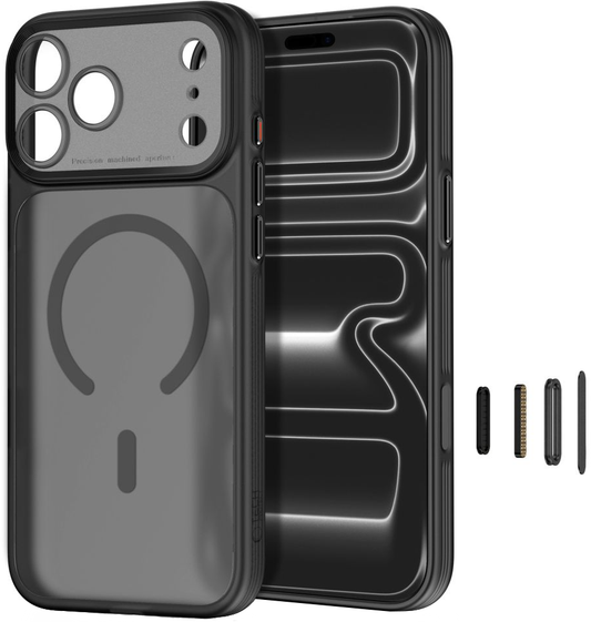 Capa MagSafe para Apple iPhone 18 Pro Max / 17 Pro Max, Tech-Protect, MagPrime CC, Preto Fosco