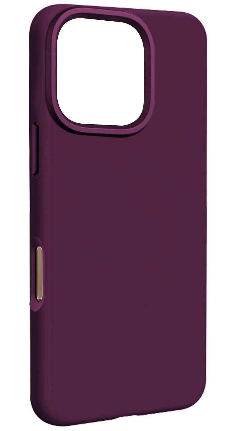 Capa MagSafe para Apple iPhone 16 Pro, Etteri, Silicone Mag, Vinho