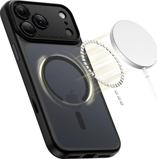 Capa MagSafe para Apple iPhone 17 Pro, Tech-Protect, MagPeak, Preto Fosco