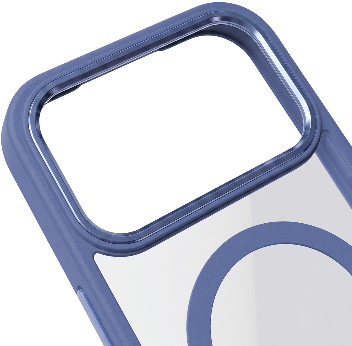 Capa MagSafe para Apple iPhone 18 Pro Max / 17 Pro Max, OEM, Cor Clear Mag, Azul