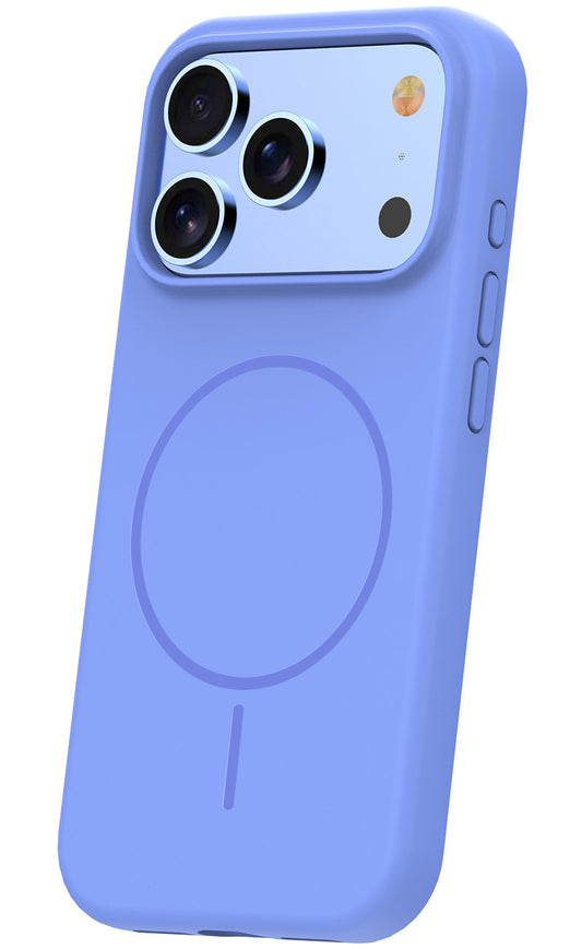Capa MagSafe para Apple iPhone 18 Pro / 17 Pro, OEM, Silicone Thin, Azul