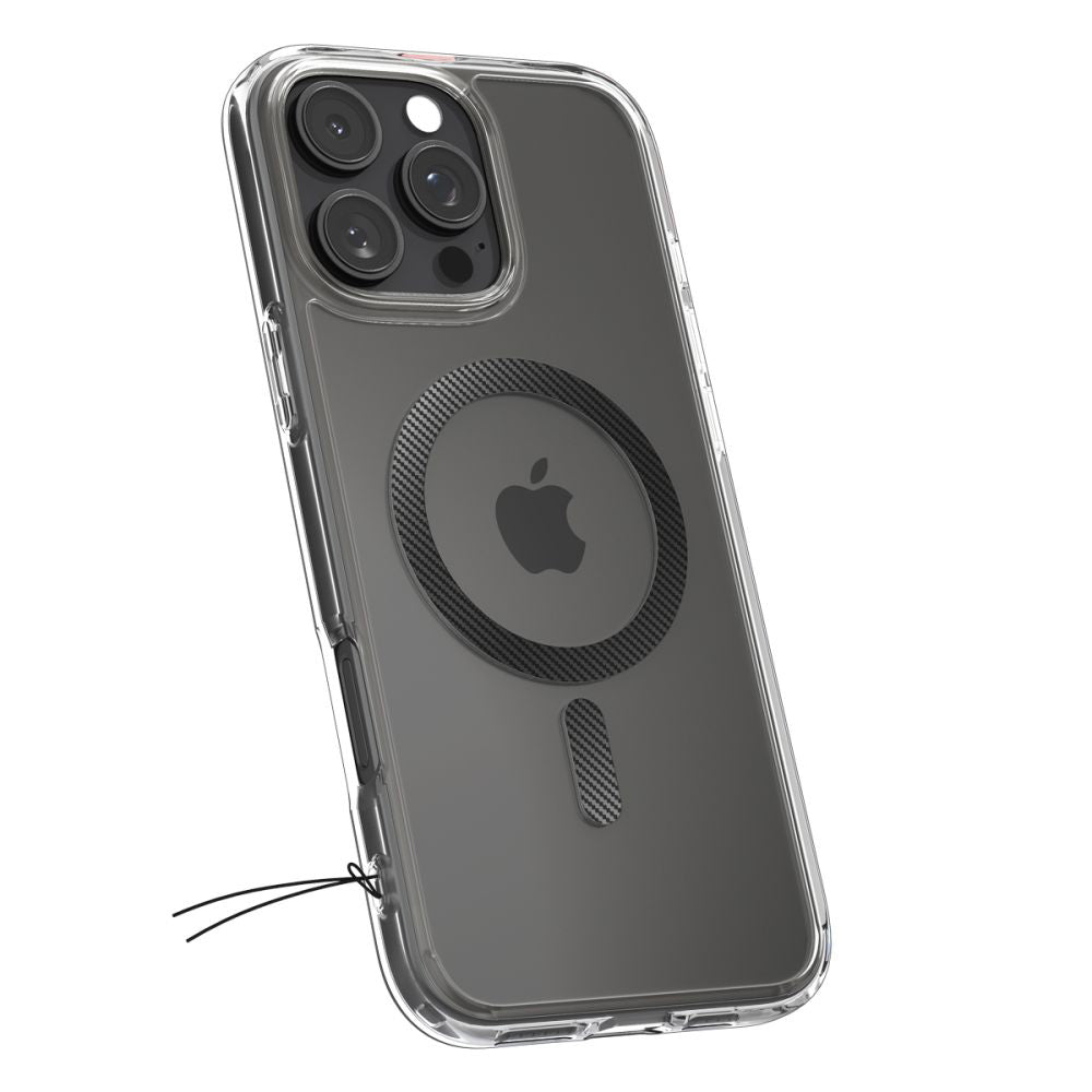 MagSafe Case for Apple iPhone 16 Pro Max, Spigen, Ultra Hybrid Carbon, Gray ACS08000