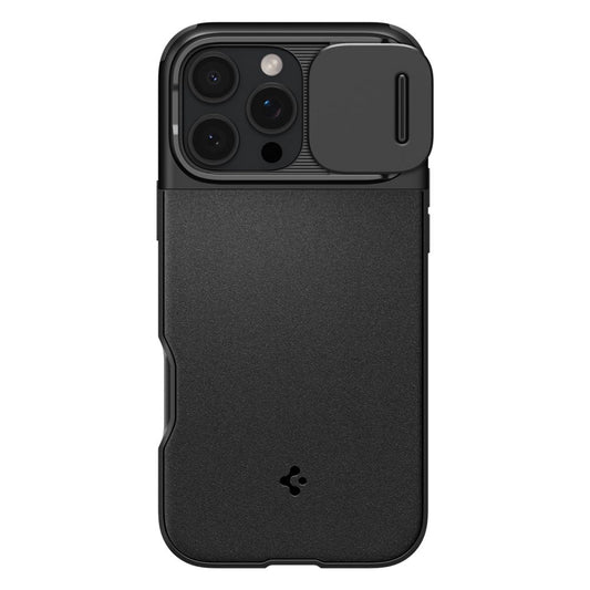 Capa MagSafe para Apple iPhone 16 Pro Max, Spigen, OPTIK ARMOR, Preto ACS08015