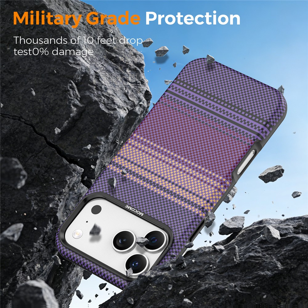 Capa MagSafe para Apple iPhone 17 Pro Max, OEM, Gradient Rainbow, Roxo